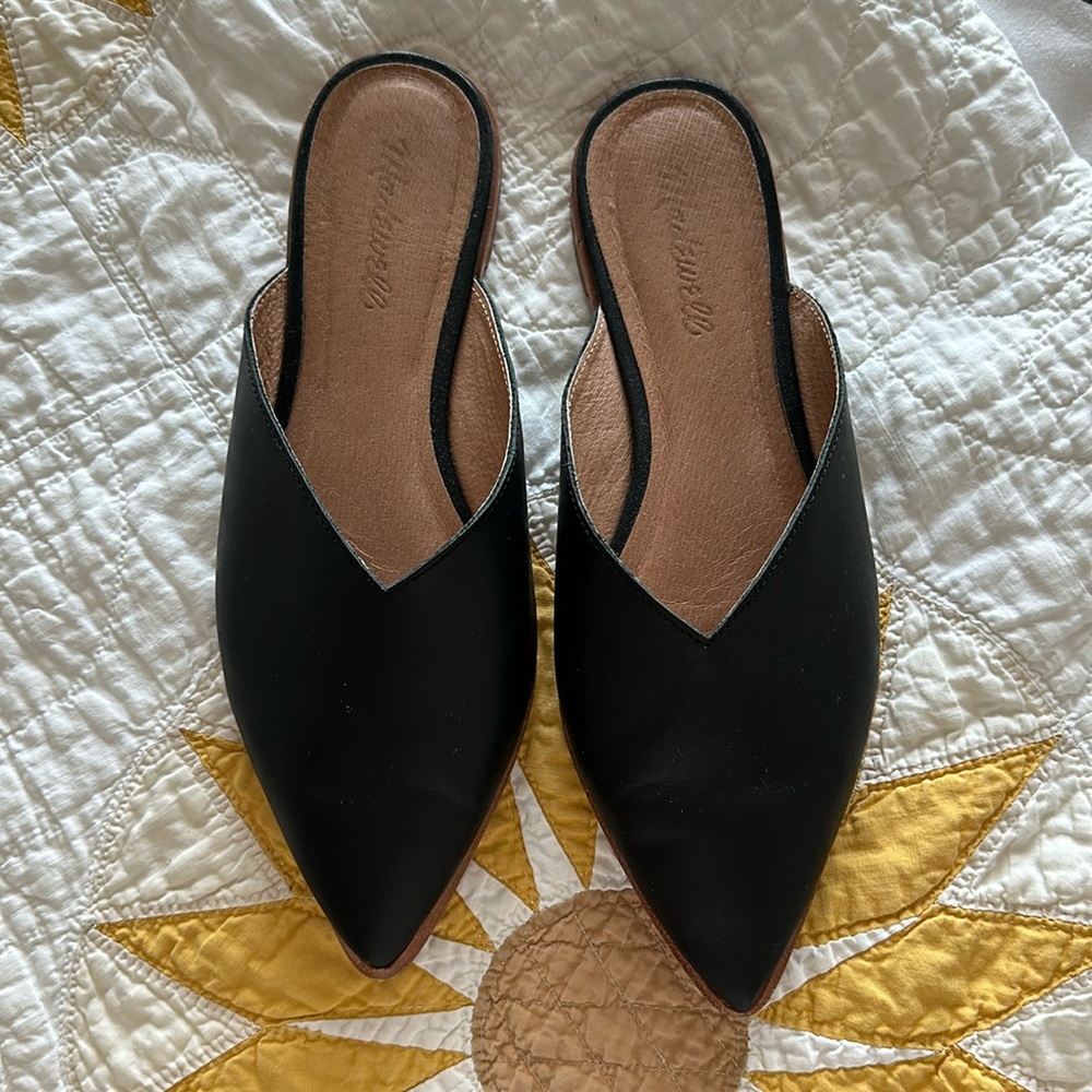 Madewell pointed toe mules